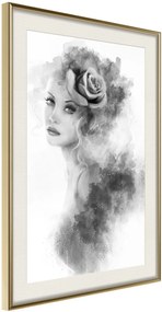 Αφίσα - Mysterious Lady - 20x30 - Χρυσό - Με πασπαρτού