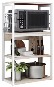 Ραφιέρα Wille 072-000042 50x30x99,5cm White-Natural