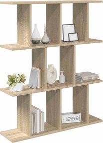 vidaXL Ράφι Τοίχου Sonoma Δρυς 80 x 20 x 96 εκ. Επεξεργασμένο Ξύλο