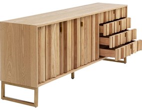 Μπουφές Concertina Nature 186x40x74εκ. - Καφέ