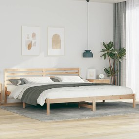 vidaXL Σκελετός Κρεβατιού Καφέ 180 x 210 cm Συμπαγές ξύλο πεύκου
