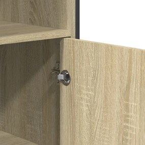 vidaXL Ντουλάπι Sonoma Δρυς 79,5x35,5x137,5 εκ. Επεξεργασμένο Ξύλο