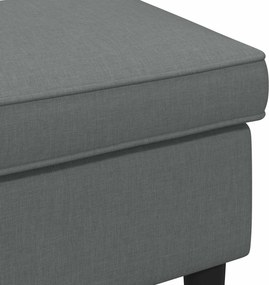 vidaXL Πολυθρόνα Ποδιών Σκούρο Γκρι 55 x 35 x 41 εκ Ύφασμα
