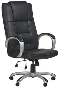 Καρέκλα γραφείου Berwyn 871, Μαύρο, 127x53x73cm, 19 kg, Με μπράτσα, Με ρόδες, Μηχανισμός καρέκλας: Κλίση | Epipla1.gr