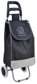 Καρότσι Λαϊκής Μεταλλικό Με Μαύρο Σάκο Food Bag 35x27x94cm