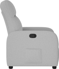 vidaXL Ανακλινόμενη καρέκλα Γκρι σύννεφο Ύφασμα