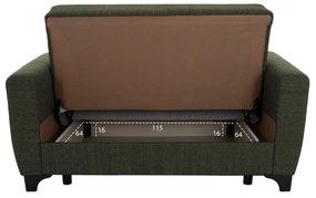 Καναπές Κρεβάτι Hema Διθέσιος Ψηλή Πλάτη Dark Olive 160x84x88 Εκ.