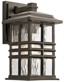 Φανάρι Απλίκα Φωτιστικό Τοίχου 1xE27 IP44 30cm Beacon Square Elstead Lighting-KL-BEACON-SQUARE-S-OZ-Μπρονζέ KL-BEACON-SQUARE-S-OZ