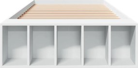 vidaXL Πλαίσιο Κρεβατιού Λευκό 100 x 200 εκ. Επεξεργ. Ξύλο