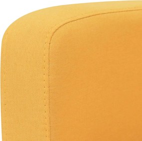vidaXL Σετ Σαλονιού 2 Τεμαχίων Κίτρινο Υφασμάτινο