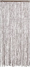 vidaXL Σήτα Εντόμων Taupe / Λευκό 90 x 200 εκ. από Σενίλ