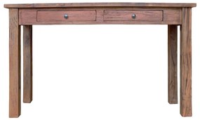 vidaXL Τραπέζι Κονσόλα 123x42x75 εκ. από Μασίφ Ξύλο Μαόνι