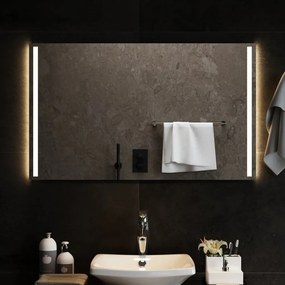 Καθρέφτης Μπάνιου με LED 100x60 εκ. - Διαφανές