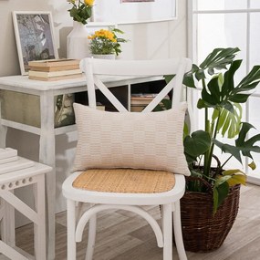 Μαξιλαροθήκη Διακοσμητική Teramo 01 Ecru Teoran 30X50 Cotton-Polyester