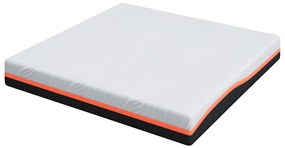 vidaXL Στρώμα Λευκό και Γκρι 180 x 200 cm Pěna