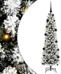 vidaXL Τεχνητό Χριστουγεννιάτικο Δέντρο με 150 LED Λευκό 150 cm