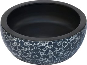 vidaXL Νιπτήρας Μαύρος και Μπλε Φ41 x 14 εκ. Κεραμικός
