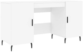 vidaXL Γραφείο Λευκό 140 x 50 x 75 εκ. από Επεξεργασμένο Ξύλο