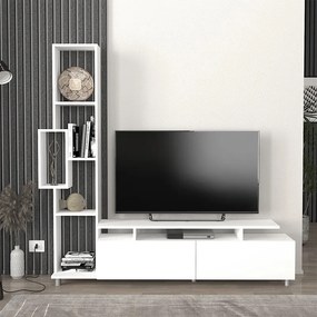 Σύνθεση τηλεόρασης Tulip λευκό 160x30x160εκ