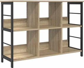 vidaXL Ράφι Βιβλίων Δρύς Sonoma 102 x 32 x 72,5 εκ. Επεξεργασμένο ξύλο