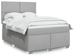 Κρεβάτι Boxspring με Στρώμα Αν. Πράσινο 160x200εκ Υφασμάτινο