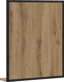 vidaXL Καθρέφτης με ράφι Επιτοίχιο artisan δρυς 50 x 12 x 60 εκ