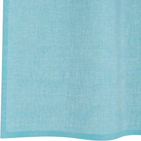 vidaXL Voile κουρτίνες με ροδέλες 2 τεμάχια Τιρκουάζ
