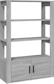vidaXL Ντουλάπι Γκρι Sonoma 80x30x119,5 εκ. από Επεξεργασμένο Ξύλο