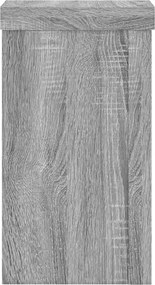 vidaXL Βάσεις Φυτών 2 Τεμ. Γκρι Sonoma 10x10x18 εκ. Επεξεργασμένο Ξύλο