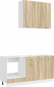 vidaXL Μονάδα κουζίνας LYON 5 pcs Sonoma Δρυς Επεξεργασμένο Ξύλο