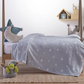 Κουβέρτα Παιδική Glow Interstellar Grey Nef-Nef Single 160x220cm Polyester