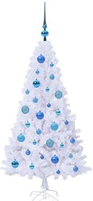 vidaXL Τεχνητό Χριστουγεννιάτικο Δέντρο Λευκό 120 cm PVC και Ατσάλι