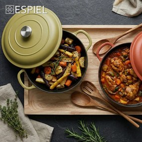 VOLCANO ΚΑΤΣΑΡΟΛΑ ΡΗΧΗ CAST-IRON ΚΕΡΑΜΙΔΙ ΜΕ ENAMEL 2200ML 27ΕΚ.