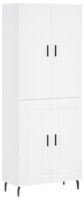 vidaXL Ντουλάπι Λευκό 69,5x34x180 εκ. από Επεξεργασμένο Ξύλο