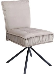 Καρέκλα Chelsea Βελούδο Γκρι 50x60x91εκ - Γκρι