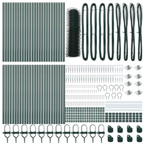 vidaXL Περίφραξη Hexagon  Πράσινη 0.8x100 μ Χάλυβας