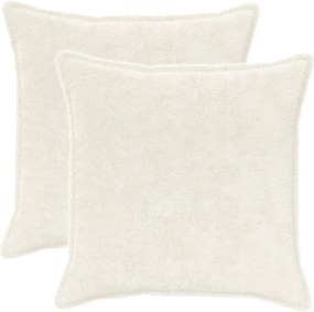 vidaXL Κάλυμμα Μαξιλαριού 2 τμχ. HOUTEN Λευκό 55 x 55 εκ