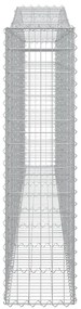 vidaXL Συρματοκιβώτια Τοξωτά 9 τεμ. 400x30x120/140 εκ. Γαλβαν. Ατσάλι