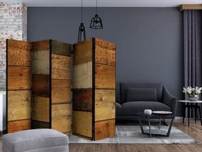 Διαχωριστικό με 5 τμήματα - Wooden Textures II [Room Dividers]