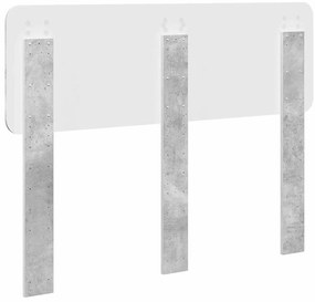 vidaXL Κεφαλάρι με κεφαλάρι Σκυρόδεμα Γκρι 135 cm Επεξεργασμένο ξύλο