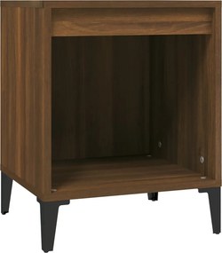 vidaXL Κομοδίνα 2 τεμ. Καφέ Δρυς 40 x 35 x 50 εκ.