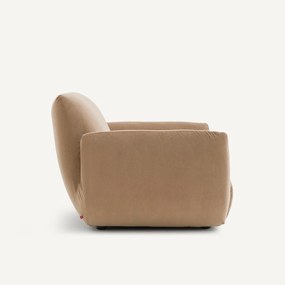 Πολυθρόνα από βελούδο stonewashed, SPOGANO