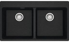 Franke MRG 620-39-39 Ένθετος Γρανιτένιος Νεροχύτης με απλή βαλβίδα 90cm Onyx