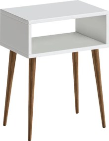 Κομοδίνο Gola Megapap χρώμα λευκό 45x30x58εκ.