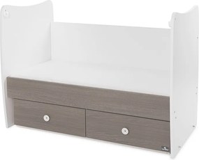 BED MATRIX NEW 60/120 WHITE/COFFEE-2BOX