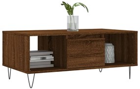 vidaXL Τραπεζάκι Σαλονιού Καφέ Δρυς 90x50x36,5 εκ. Επεξεργασμ. Ξύλο