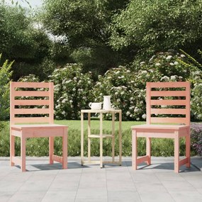 Καρέκλες Κήπου 2 τεμ. 50x48x91,5 cm Douglas από μασίφ ξύλο - Καφέ