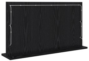 vidaXL Καθρέφτης Vanity με LED Φώτα Μαύρο Δρυς 80x45x18 εκ.