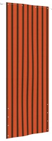 Διαχωριστικό Βεράντας Πορτοκαλί &amp; Καφέ 80x240 εκ. Ύφασμα Oxford - Πολύχρωμο