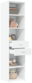 vidaXL Ντουλάπι Λευκό 45x42,5x185 εκ. από Επεξεργασμένο Ξύλο